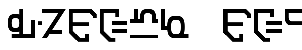 Modern Destronic font preview